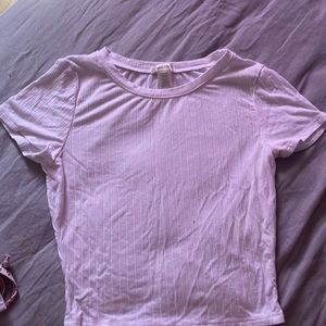 White Ribbed Crop Top